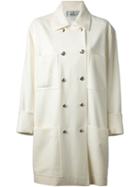 Jean Louis Scherrer Pre-owned Double Breasted Coat - White