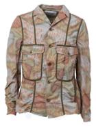 Kolor Printed Cargo Jacket, Men's, Size: 3, Cotton/nylon/polyurethane