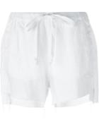 Lost And Found Rooms Uneven Raw Hem Shorts