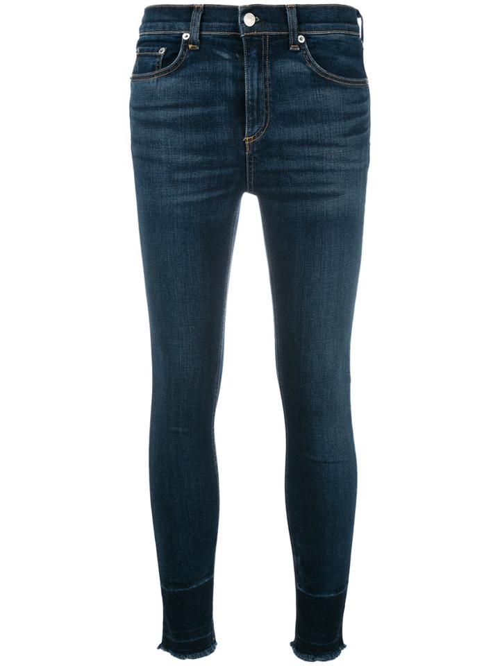 Rag & Bone /jean Stonewashed Skinny Jeans - Blue
