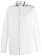 Moschino Embroidered Logo Collar Shirt - White