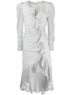 Jonathan Simkhai Asymmetric Ruched Dress - White