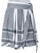 Cecilie Copenhagen Abalone Cotton Mini Skirt, Women's, Size: 1, Black, Cotton