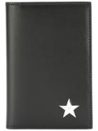 Givenchy Star Logo Plaque Billfold Wallet - Black