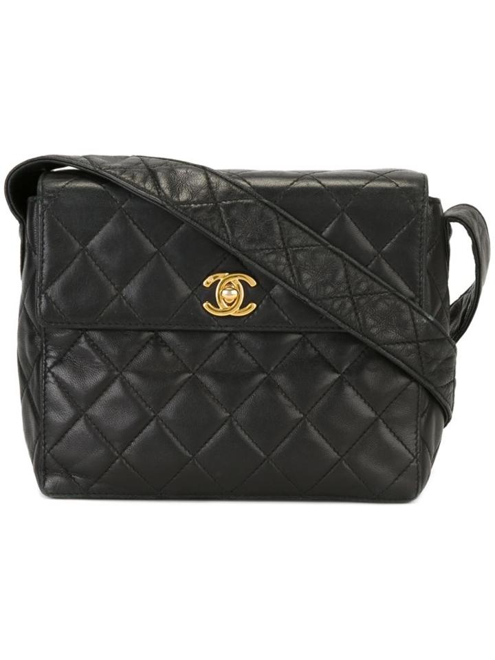 Chanel Vintage Quilted Shoulder Bag, Black