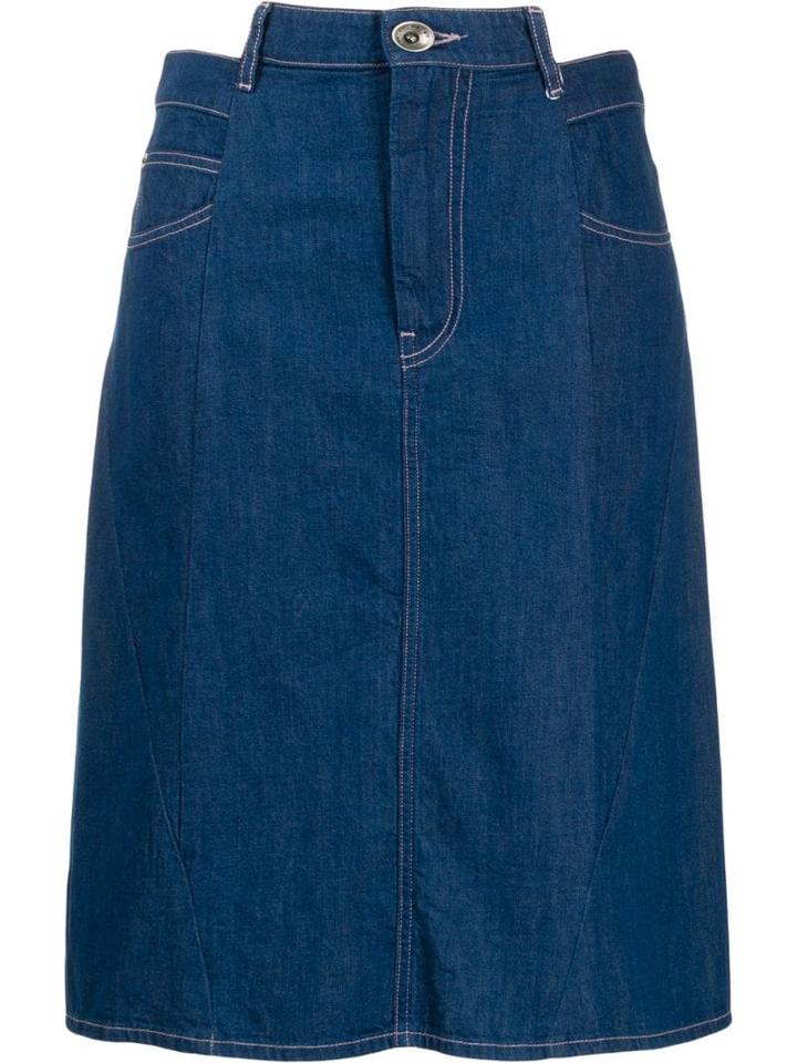 Maison Margiela Décortiqué Denim Skirt - Blue