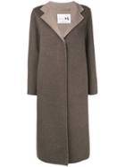 Manzoni 24 - Midi Buttoned Coat - Women - Wool/cashmere - 42, Grey, Wool/cashmere