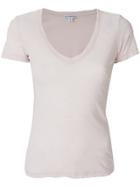 James Perse V-neck T-shirt - Pink & Purple
