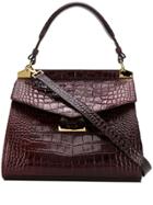 Givenchy Crocodile Effect Tote Bag - Red