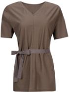 Astraet Belted V-neck T-shirt