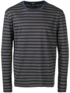 Boss Hugo Boss Striped Sweatshirt - Blue