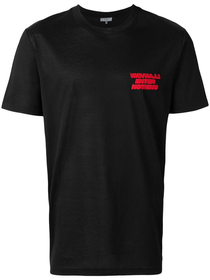 Lanvin Embroidered T-shirt - Black
