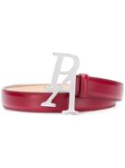 Palm Angels Logo Buckle Belt - Red
