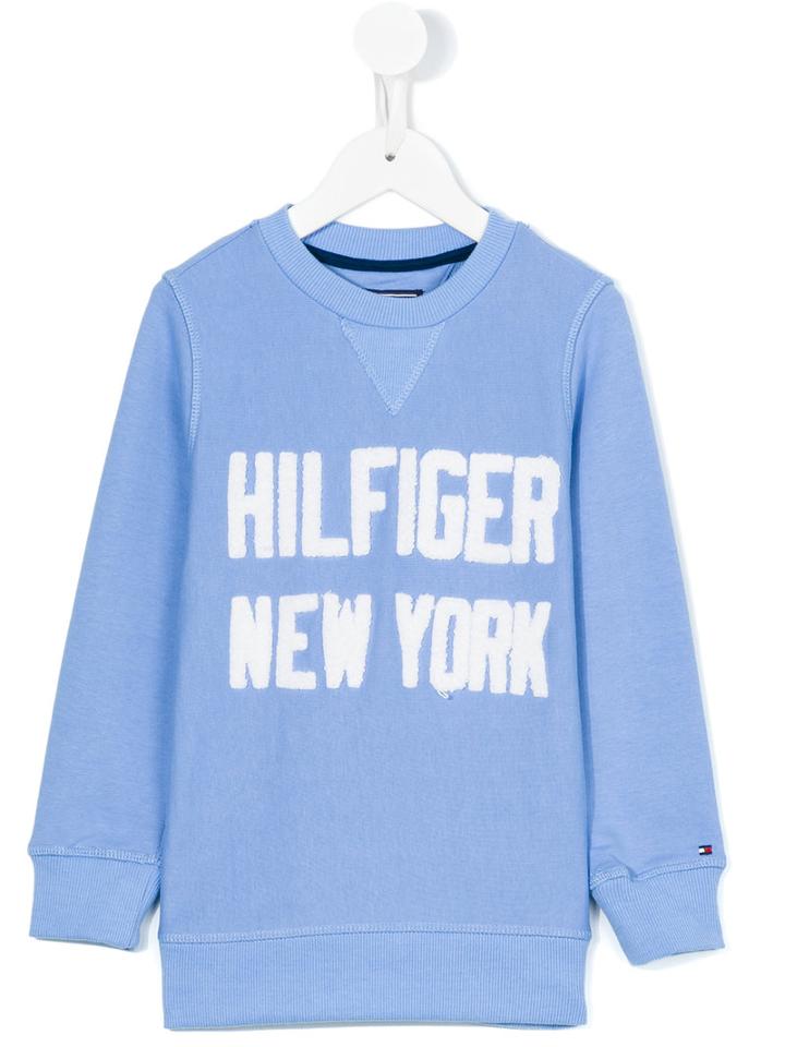 Tommy Hilfiger Junior - Embroidered Sweatshirt - Kids - Cotton/polyester - 8 Yrs, Blue