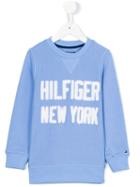 Tommy Hilfiger Junior - Embroidered Sweatshirt - Kids - Cotton/polyester - 8 Yrs, Blue
