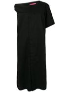 Y's Asymmetrical Midi Dress - Black
