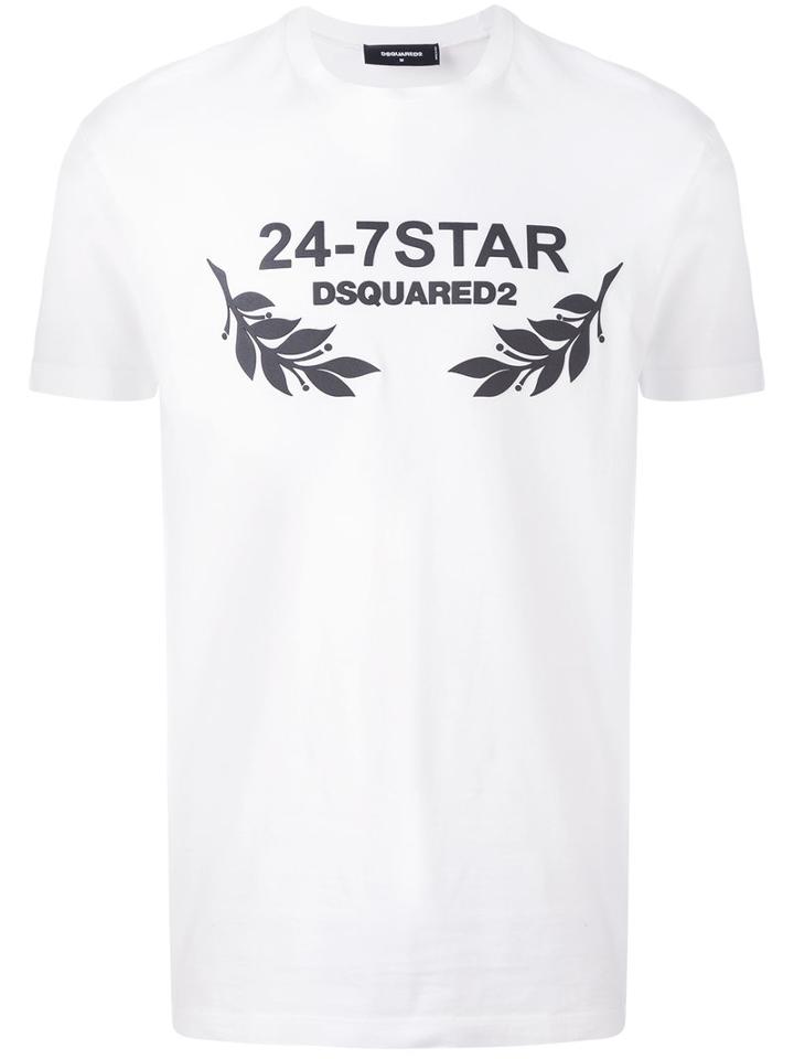 Dsquared2 - Printed T-shirt - Men - Cotton - Xxxl, White, Cotton
