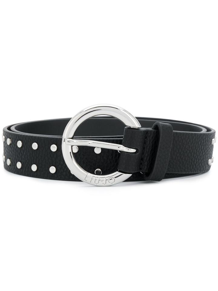 Liu Jo Silver-tone Studded Belt - 22222 Nero