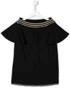 Andorine Ribbed Striped Dress, Toddler Girl's, Size: 2 Yrs, Black