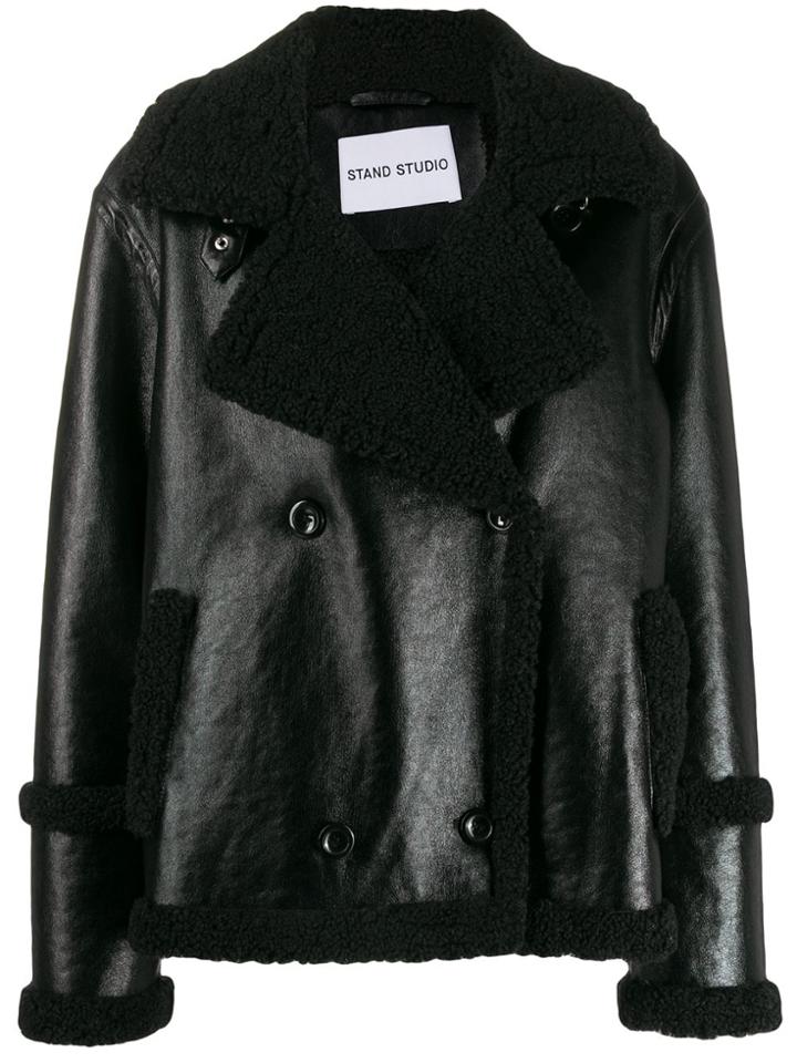 Stand Studio Aviator Jacket - Black