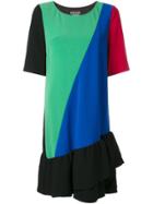Boutique Moschino Panelled Ruffle Dress - Multicolour