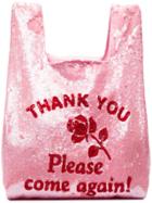 Ashish Thank You Sequin Embellished Tote - Pink & Purple