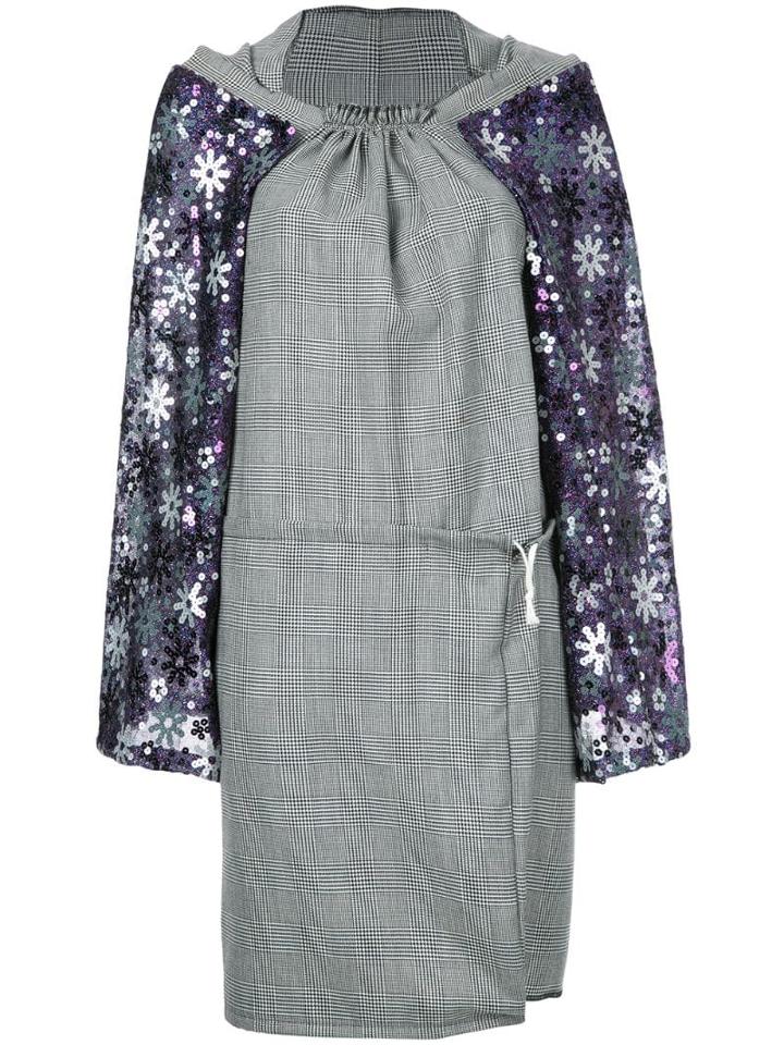 Comme Des Garçons Pre-owned Sequin Embroidered Dress - Grey