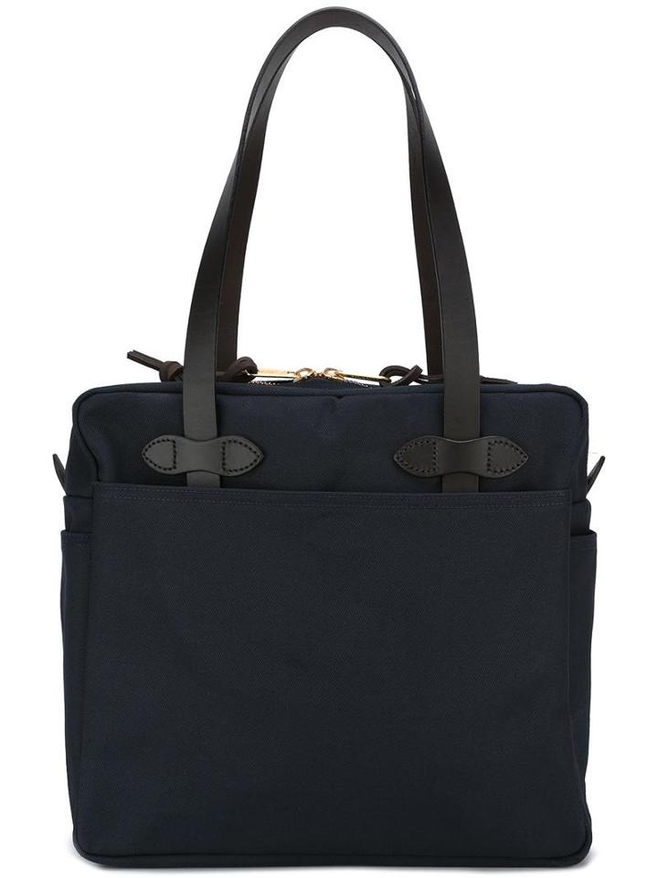 Filson Zip Up Tote Bag, Men's, Blue, Cotton
