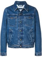 Ami Paris Lined Denim Jacket - Blue