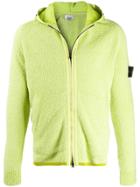 Stone Island Logo Hooded Sweatshirt - Green