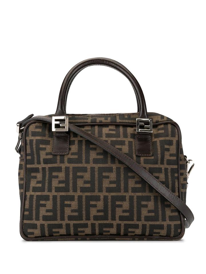 Fendi Pre-owned Zucca Pattern 2way Crossbody Bag - Brown