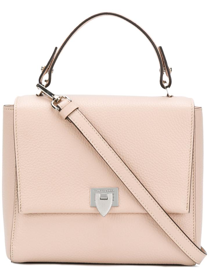 Philippe Model Foldover Shoulder Bag - Pink & Purple