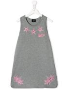 My Brand Kids Ribbed Embroidered Tank Dress - Grey