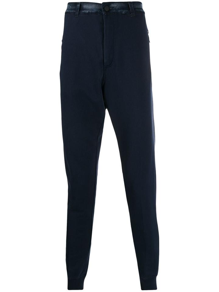 Frankie Morello Tapered Track Trousers - Blue