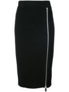 Michael Kors Zip Detail Pencil Skirt - Black