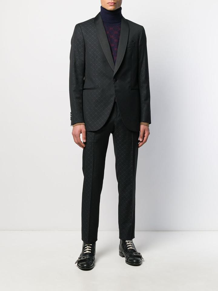Etro Formal Patterned Two Piece Suit - Black