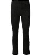 Vince Cropped Jeans, Women's, Size: Small, Black, Lamb Skin