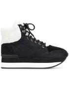 Trussardi Jeans Lace-up Quilted Sneakers - Black