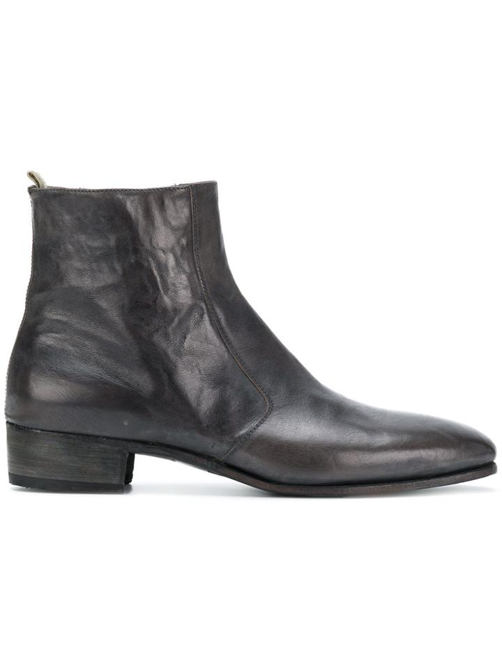 Officine Creative Chunky Heeled Boots - Grey