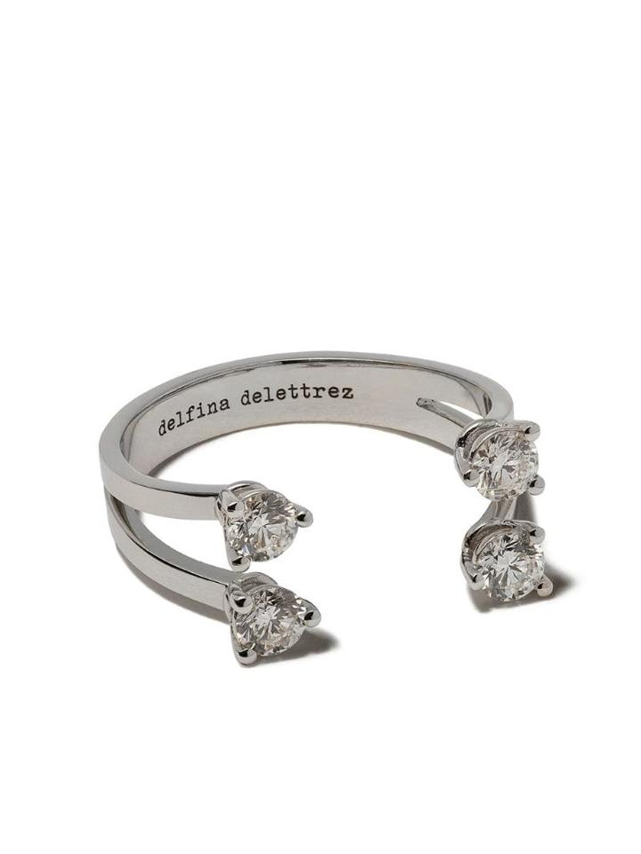Delfina Delettrez Dots Diamond Ring - Gold/silver