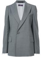 Y's Peaked Lapel Blazer - Grey