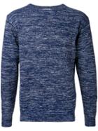 Factotum - Slub Knit Sweatshirt - Men - Cotton/nylon - 48, Blue, Cotton/nylon