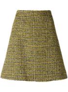 Ps By Paul Smith Dogtooth Pattern Skirt - Yellow & Orange