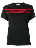 Sonia Rykiel Contrast Logo T-shirt - Black