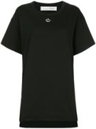 Tu Es Mon Trésor Sequin Power Button T-shirt - Black