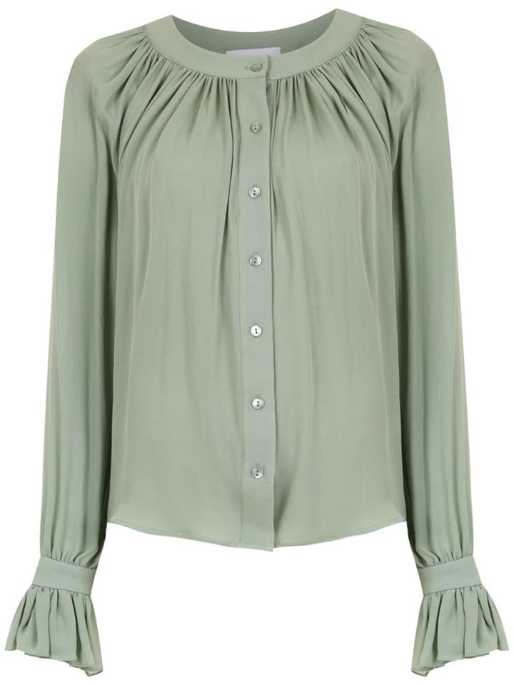 Olympiah Silk Spinello Shirt - Green