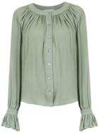 Olympiah Silk Spinello Shirt - Green