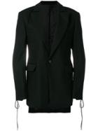 D.gnak Lace-up Cuff Blazer - Black
