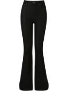 Amapô High Waist Flared Jeans, Women's, Size: 34, Black, Polyester/spandex/elastane/cotton