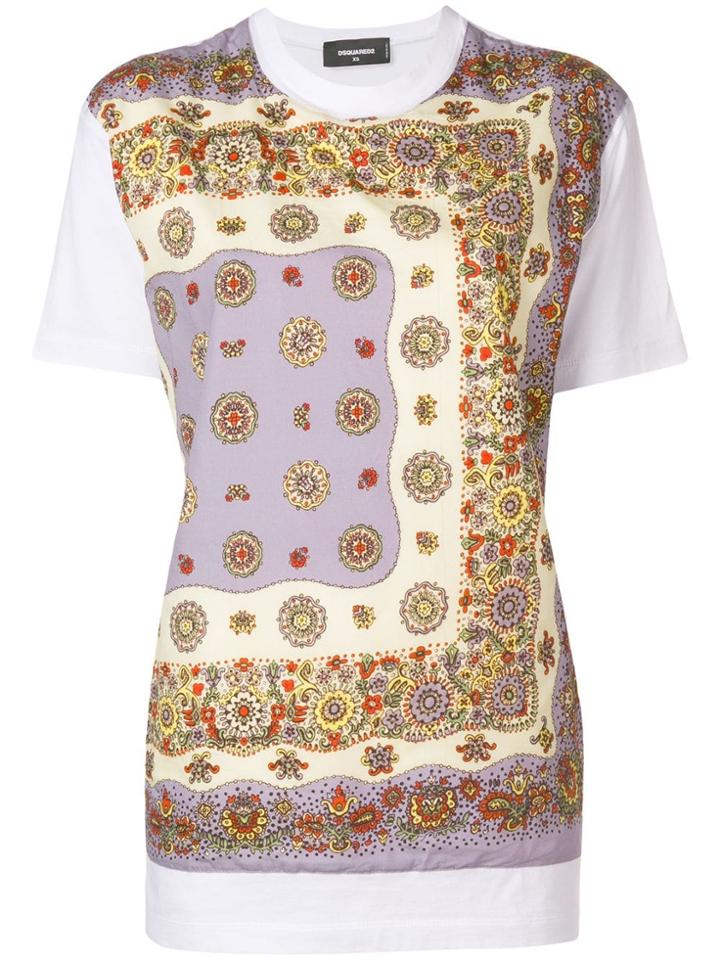 Dsquared2 Bandanna Print T-shirt - White